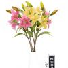 Single Realistic Long Branch Lily Flower For Wedding And Decoration Home