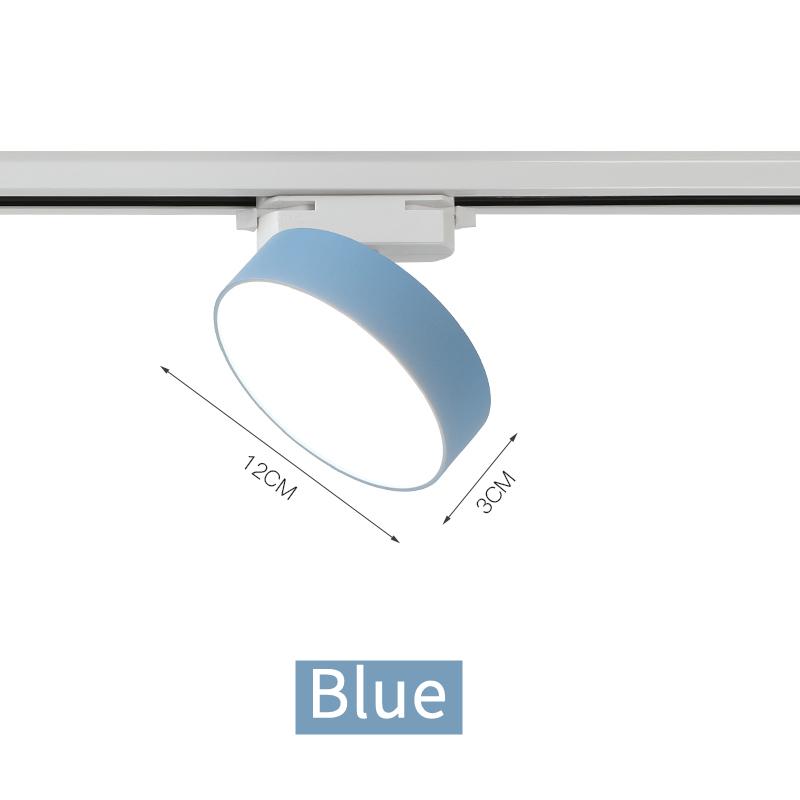 18W/24W Modern LED Track Lamp Macaron COB Aluminum Ceiling Rail Spotlight Living Room Home Fill Track Lighting Fixture AC220V