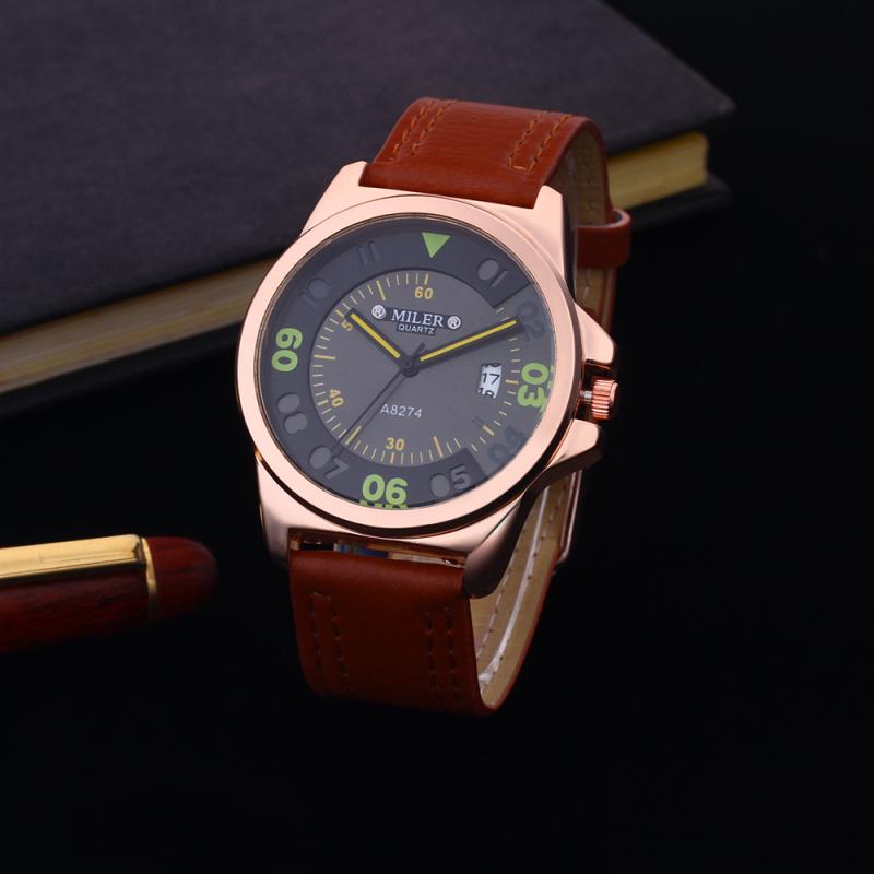 

Брендовые кварцевые мужские спортивные часы MILER с автоматической датой и датой