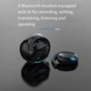 Smart AI Translation Headset Wireless Bluetooth 144 Languages Simultaneous Interpretation Black