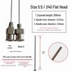200mm Precision Stainless Steel Dispensing Needle with Pointed and Flat Tips
