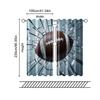 2 Stück Filtervorhänge (Ausgenommen sind Stangen, die ohne Batterien nicht beweglich sind.) American Football durch WändeHintergrundgeeignet für