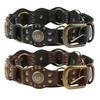 Cowboy-Western-Stil Gürtel Jeansrock Kunstleder Bund verstellbare Länge Multi-Loch-Design braun breiter Gürtel