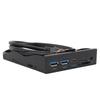 USB3.2 GEN1 Typ C Diskettenlaufwerk Panel 5Gbps Plug and Play 3,5 Zoll Frontpanel USB3.2 19PIN Hub für WIN XP 7 8 10 11