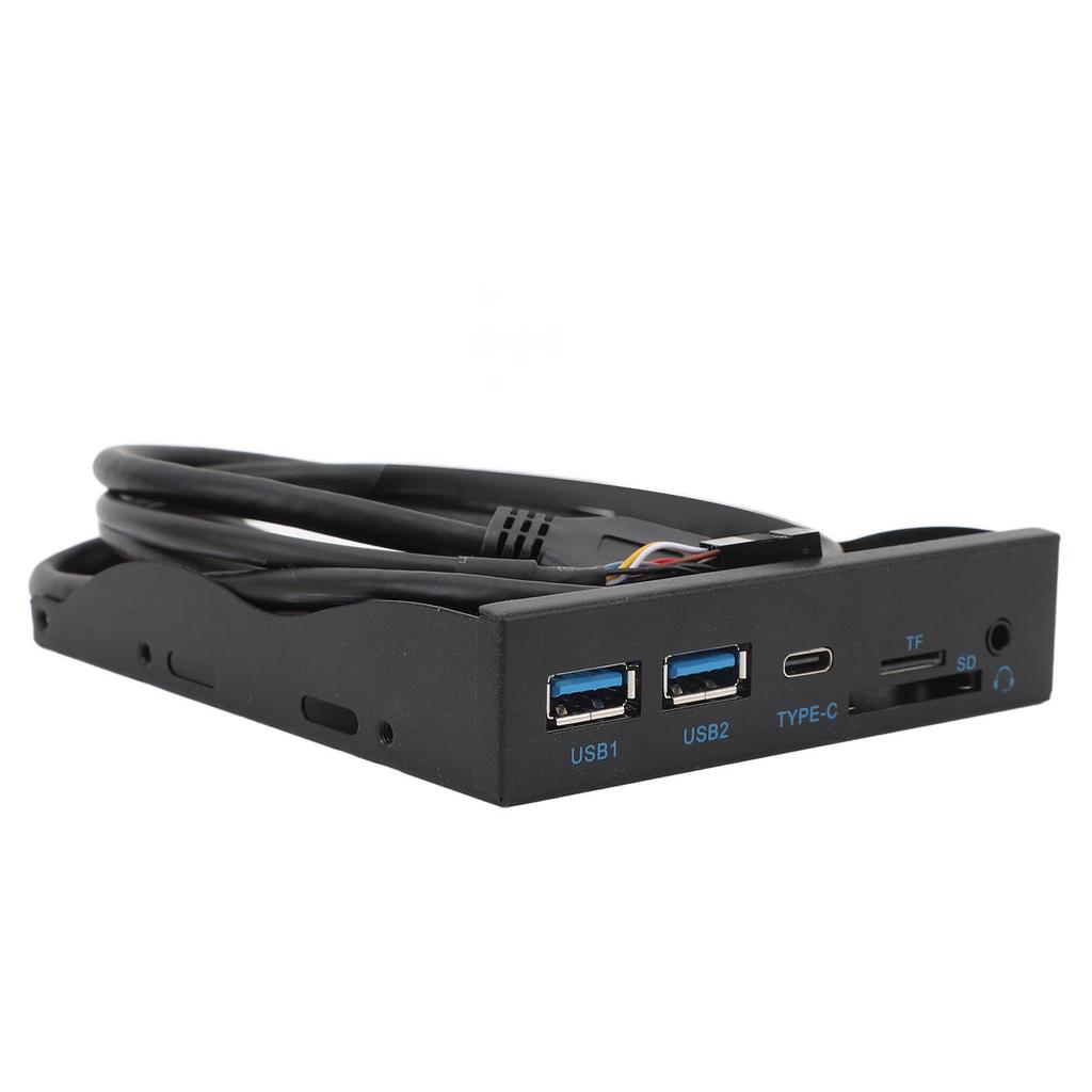 USB3.2 GEN1 Typ C Diskettenlaufwerk Panel 5Gbps Plug and Play 3,5 Zoll Frontpanel USB3.2 19PIN Hub für WIN XP 7 8 10 11