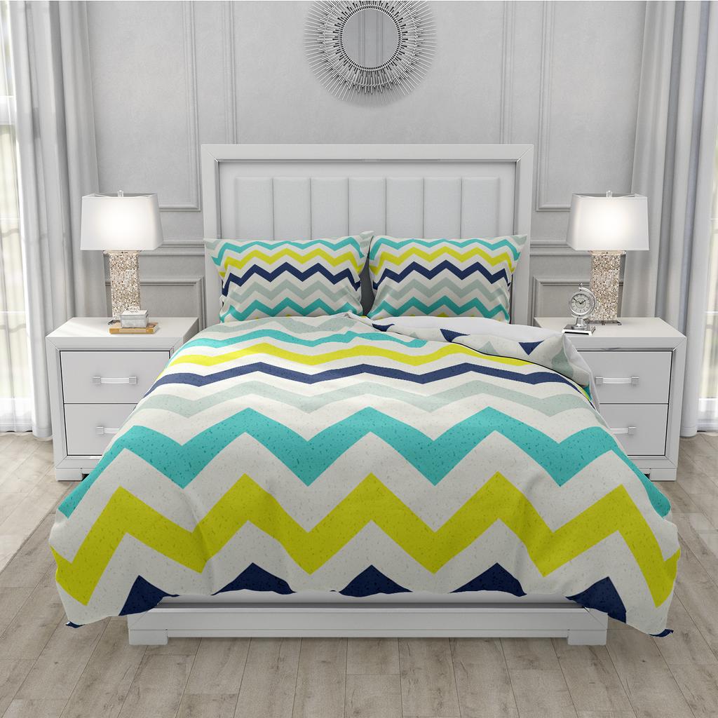 3D Printed Geometric Duvet Cover Kit  New Ultra-fine Fiber Pillowcase Wholesale Colorful And Comfortable Kit