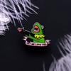 Design Frog Playful Metal Badge With Highquality Enamel Ideal For Lovers Fashion
