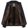 Baumwollgepolsterte, gefütterte, verdickte Herren-Chenillejacke für das mittlere und höhere Alter, winterwarm