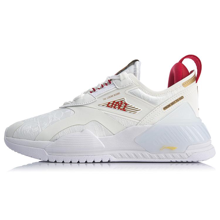 New LiNing 001 T2000 Wear resistant And Lightweight Low Top Running Shoes Women's White Red AGLQ002-6