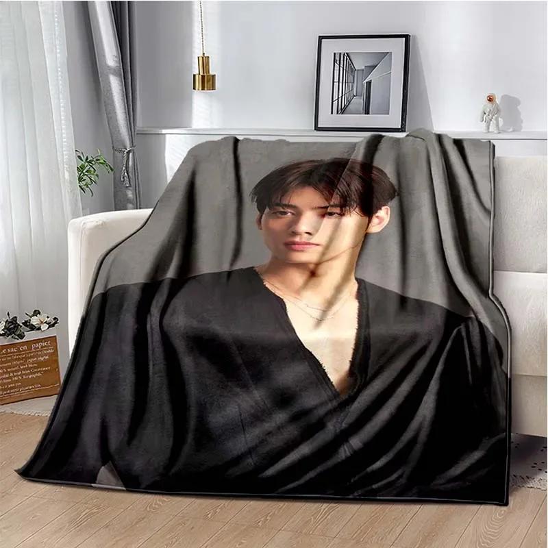True Beauty Hwang in Youp Cha EunWoo Printed Blanket Leisure Sofa Blanket Home Office Air Conditioning Soft Leisure Customizable