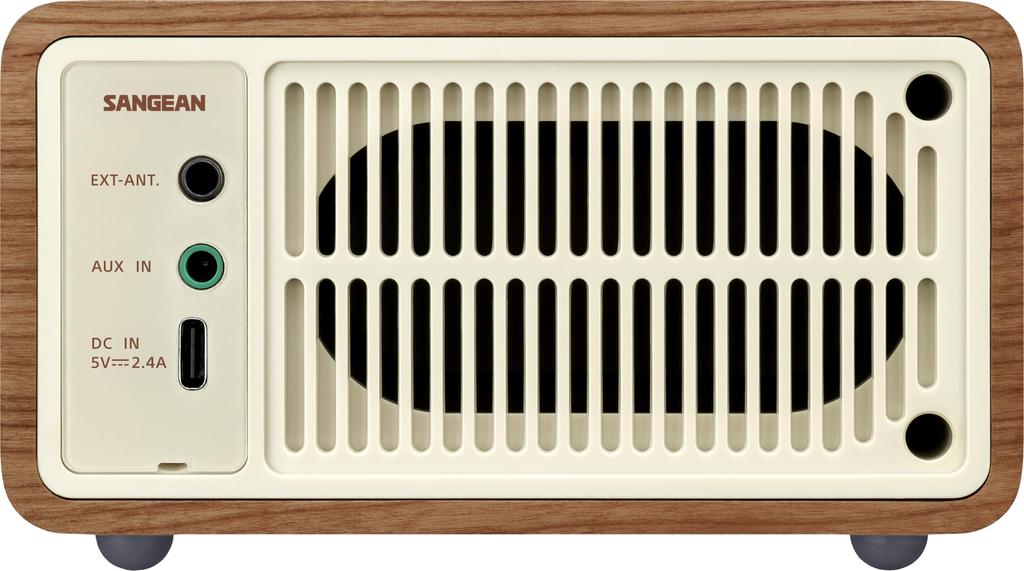SANGEAN FM Radio Compatible Bluetooth Speaker, Cherry, WR-301 [Bluetooth Compatible]