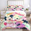 Mickey Minnie'S Birthday Celebration Print 3Pcs Bedding Setduvet Cover With 2 Bedropillowcase Home Birthday Gift
