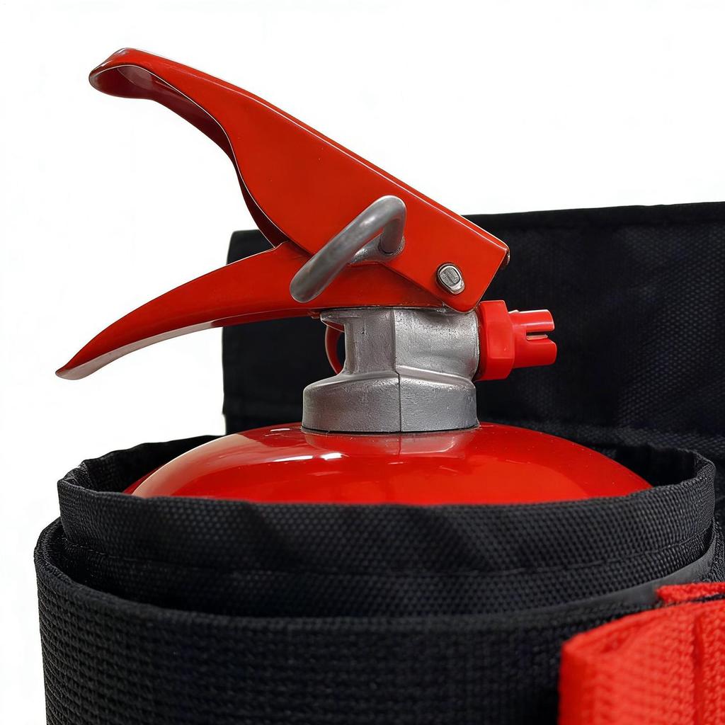 Car F ire Extinguisher Organizer Anti-Slip Trunk Storage Bag, Backseat Storage & Trunk Mount Bracket for Fire Extinguishe Storag