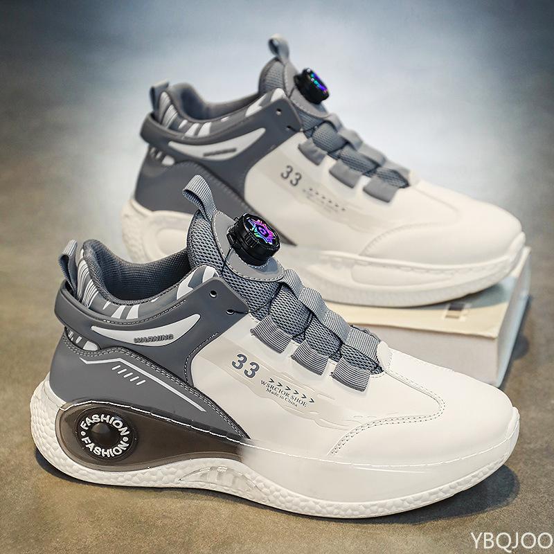 Fashion Rotating Buckle Mens Sneakers Comfy Non Slip Lace up shoes Men Outdoor Durable shoes Casual versatile Loafers Homme Zapatos