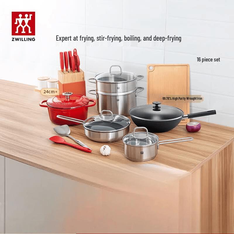 ZWILLING 16-Piece Cookware & Cutlery Set