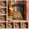 Miniature Book Shape Metal Bookshelf Sign Rustic Reading Nook DIY Tag Holder  Dorm