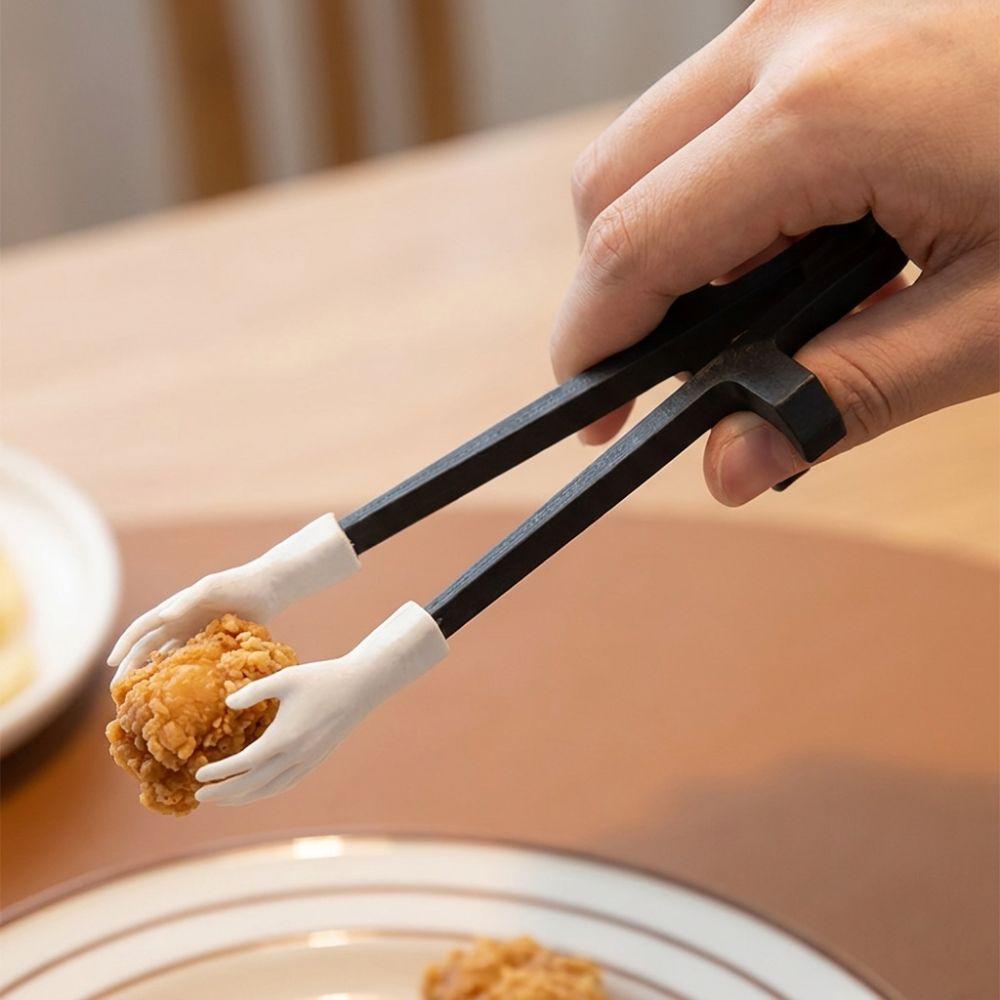 3D Printed Hand Shaped Snack Tongs Finger Ring Mount No Mess Snack Grabber Clip Office Party
