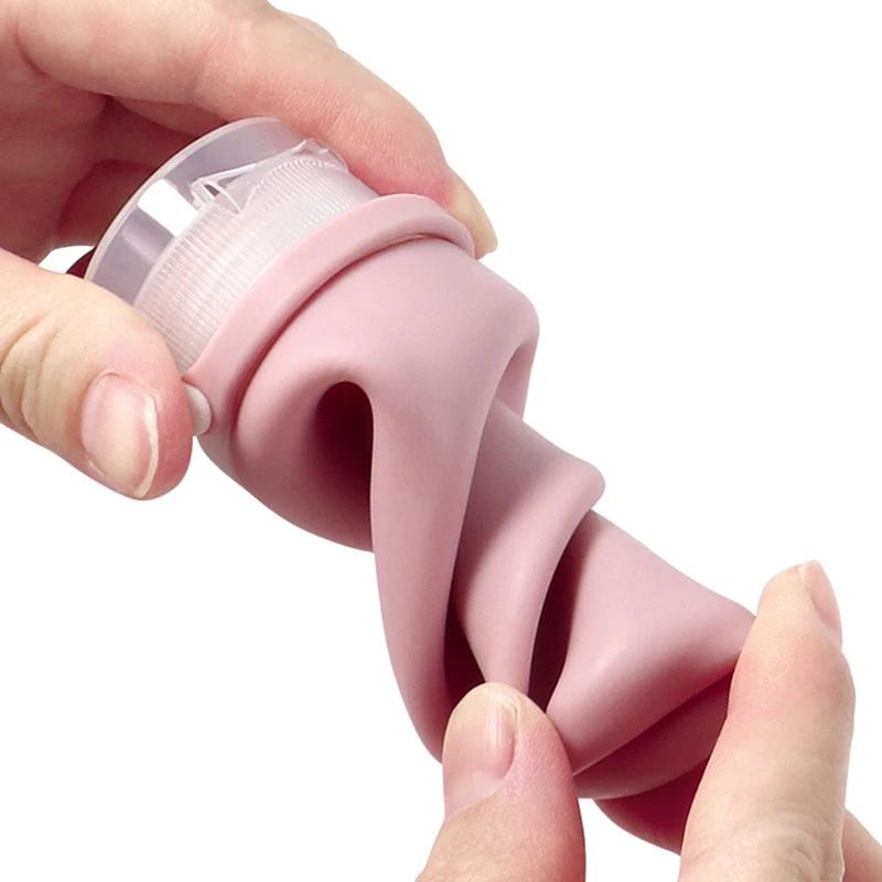 Portable Silicone Travel Bottle Cosmetic Storage Refill Lotion Bottle Anti-leakage Shampoo Container Woven Tube Empty Bottle