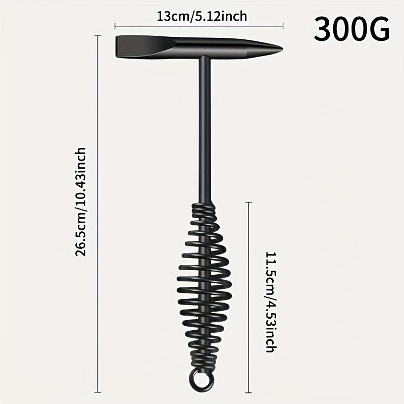 A High- Welding Hammer with a Spring Handle, Designed for Welders to Remove Rust, Used As a Slag Hammer for Metalworking And Processing Equipment