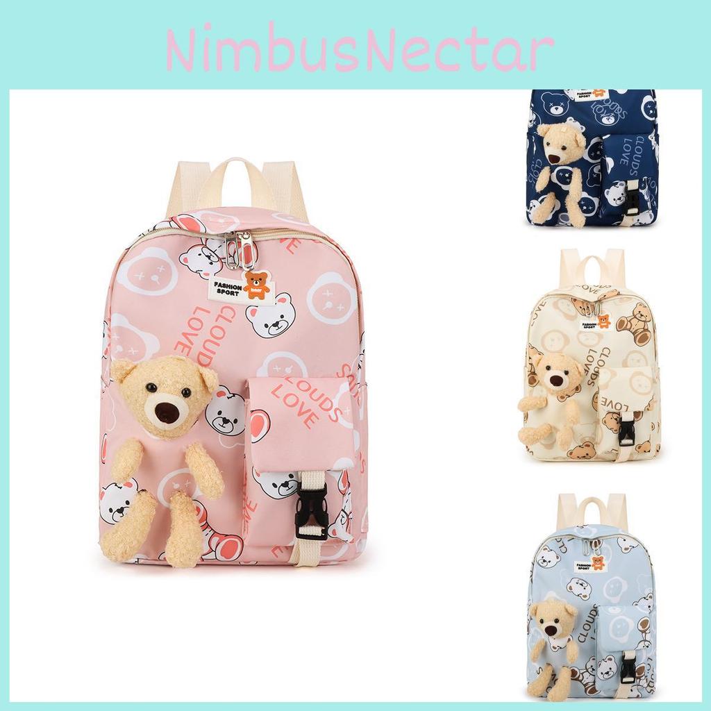 Adorable Cartoon Toddler Backpack For Boys And Girls Cute Printed Bear Design