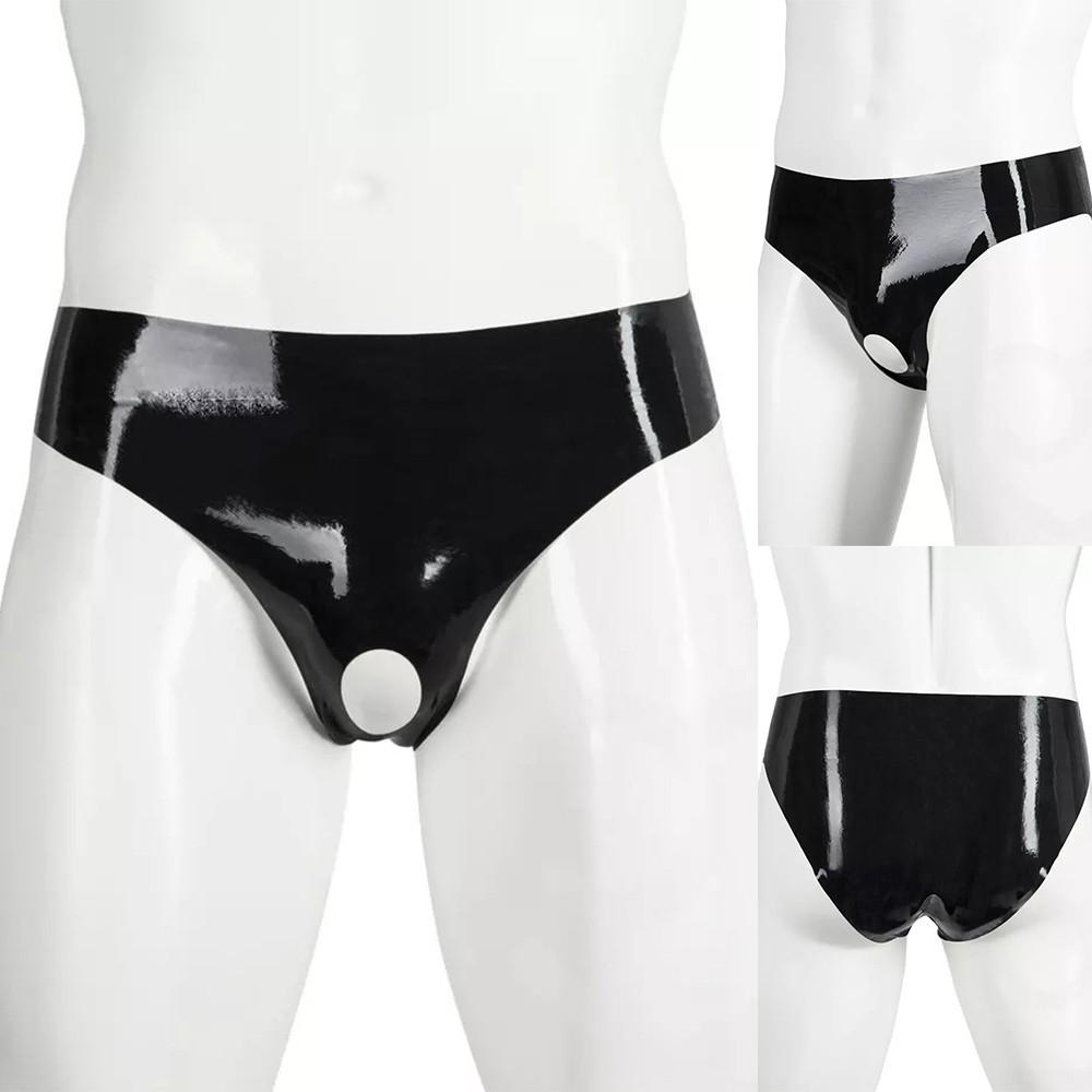 Slip 1*Lenjerie de corp Slip negru G-String Lenjerie deschisă Mărimea S-5XL