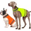 2 Pieces Dog Hunting Vest Reflective Safety Vest Adjustable,High Visibility Jacket Make Your Dog More Visible and Safety from Hunter (Fluorescent