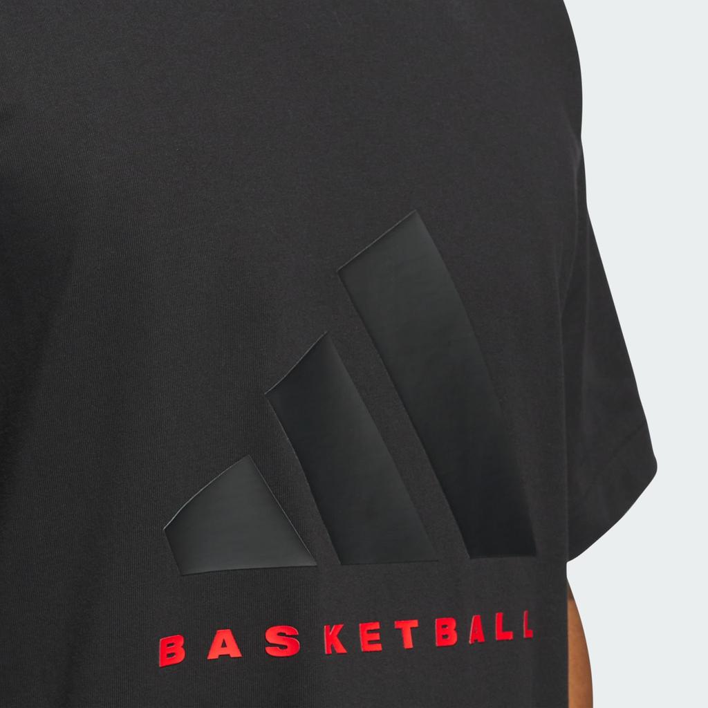 Adidas FW24 The 2025 Collection Chapter 01 Fashion Comfortable Soft Short Sleeve T-Shirt Unisex Tops Black Red IW5644