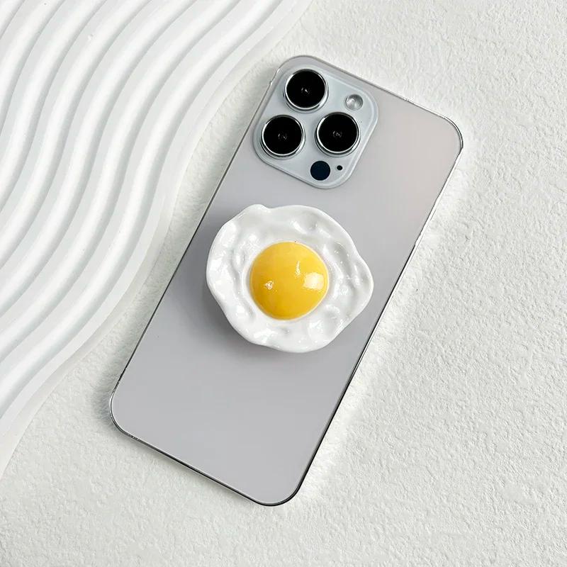 Creative Egg Phone Holder Foldable Socket Grip Tok Holder For Magsafe IPhone Mac Samsung Safe Ring Finger Expanding Stand