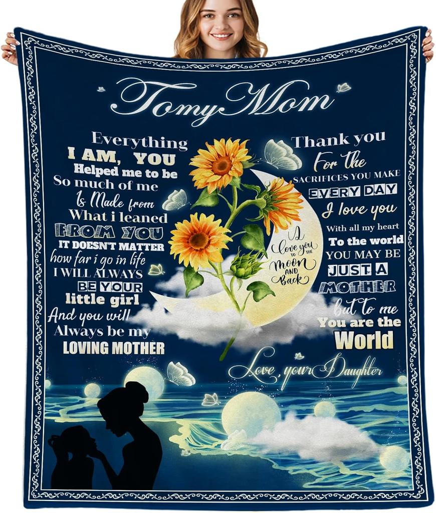 Christian Inspirational Throw Blanket X  Perfect Birthday Gifts for Women Catholic Baptism  Confirmation Gifts for Mom Sister Go