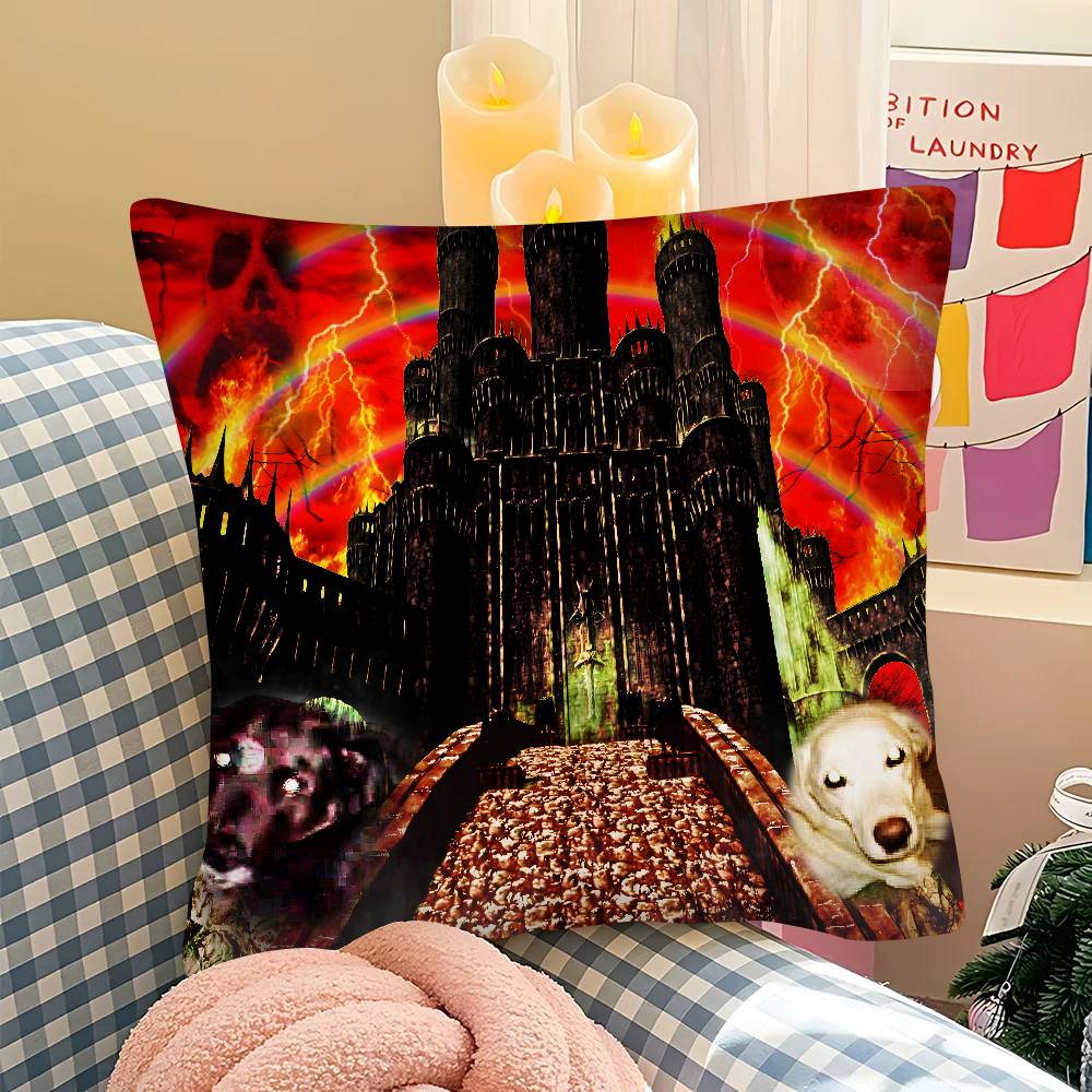 pc SSematary Butcher House Haunted Mound Pillow Case Fashion Square Pillowcase Bedroom Sofa Room Ins Decoration Leisure