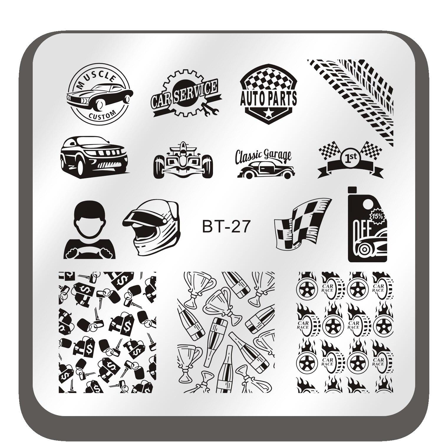 

1 шт. шаблоны для дизайна ногтей, штамповочная пластина, дизайн, цветок, бабочка, стекло, температура, кружевные штампы, шаблоны, пластины, декор для изображения 6*6cm