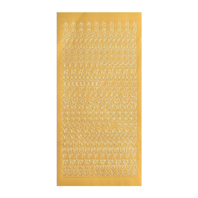 A132 Korean Style Stickers & Cards Set - Alphabet & Number Design for DIY Journals
