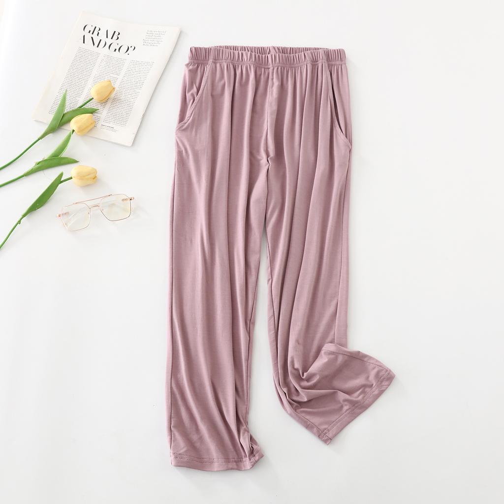 WoMan's Cropped Pants Summer Thin Pajamas Home Pants Chic Running Sports Pants