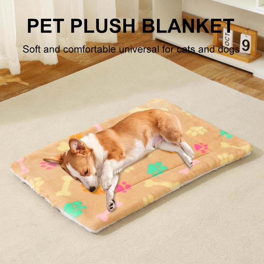 Autumn and Winter Pet Cotton Pad Sleeping Pad Thickened Warm Pet Mat Cat Pad Dog Mat Blanket Pet Nest Bed Quilt