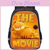 Spacious Garfield Movie Poster Backpack For Students With Oxford Fabric Unisex Design
