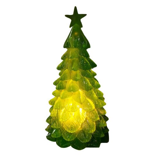 LED Christmas Tree Night Light Glowing Tree Decoration Festive Tabletop Ornament Atmosphere Party Holiday Gift