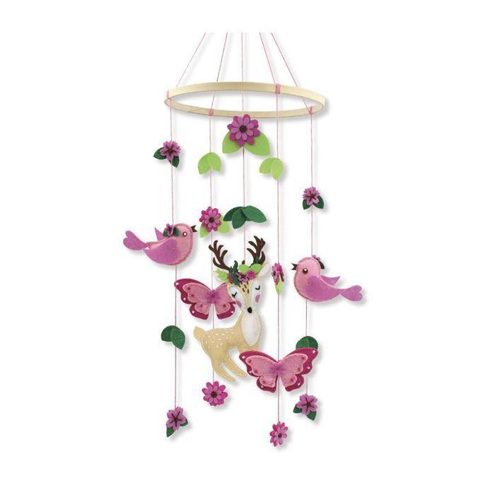 Mobile pour bébé en feutrine à customiser La nature