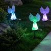 Garden Ornaments for Patio Solar Angel Light, LED Yard Stake Waterproof Lights Graveside Memorial Decorative Lamp Cemetery Graveyard Lawn Pathway