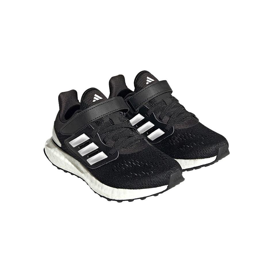 adidas PureBoost 22 C Black Silver Metallic White Kids Sneakers Core-Black Cloud-White IF5546