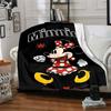 Minnie Mouse Adventure Flannel Blanket Super Soft Warm Cozy Blanket For Sofa Bed Office Travel Allseason Home Decor Gift