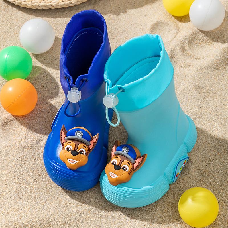 Paw Patrol Children's Rain Boots Boys Girls Non-Slip Lightweight Mid-Calf Rubber Shoes Kids Baby All-Season Rain Boots Baby Water Shoes