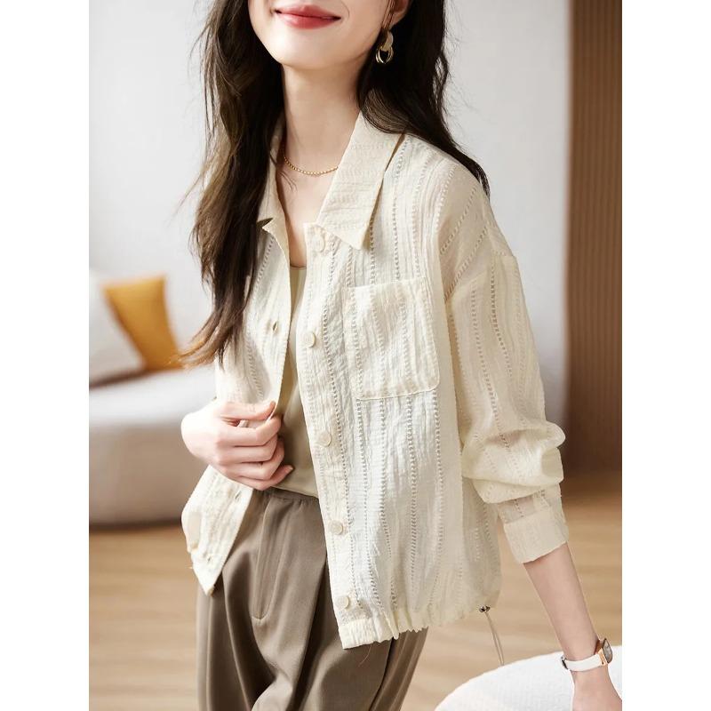 Thin Coat Women's Long-sleeved Summer New Style Air-conditioned Clothing Top Sun Protection Clothing Outer Wear