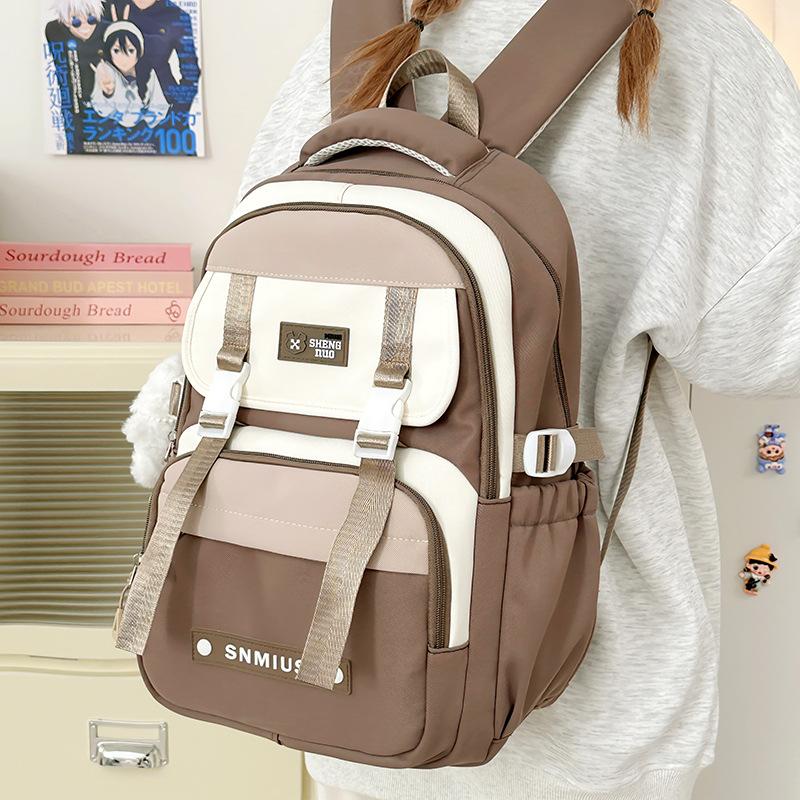 Children's Schoolbags Elementary School Girls Junior High School Students High School Students Splicing High Value Backpacks