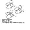 Napkin Rings with Bow Decor Zinc Alloy Napkin Holders Wedding Party Decoration Table Setting Accessories