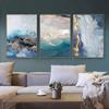 Modern Abstract Canvas Poster Blue Marble Wave Wall Painting Posters On the Scandinavian Theme and Prints Wall