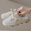 Fashion New Autumn Round-toed Deep-cut Mesh Slippers with Breathable Soft Sole and Non-slip Flat Bottom