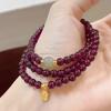 Nuovo Design Vintage: Bracciale Multi-Filo Rosso Melograno – Gioiello da Donna Resistente, Inalterabile, con Colore Uniforme Dentro e Fuori.