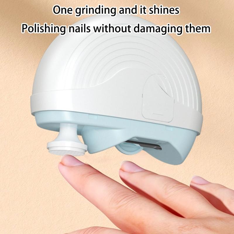 Rechargeable Nail Clippers Grinder With 360Degree Rotating Head 3Speed Mode LED Light For Professional Home Manicures