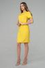 Basic Light Knee-length Dress with V-neck and Short Sleeves Assorted Colors