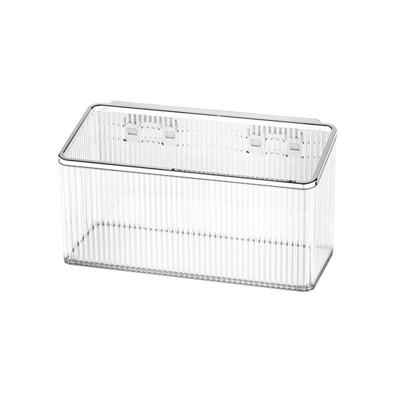 Punch-Free Wall-Mounted Bathroom Storage Box for Cosmetics and Washcloths